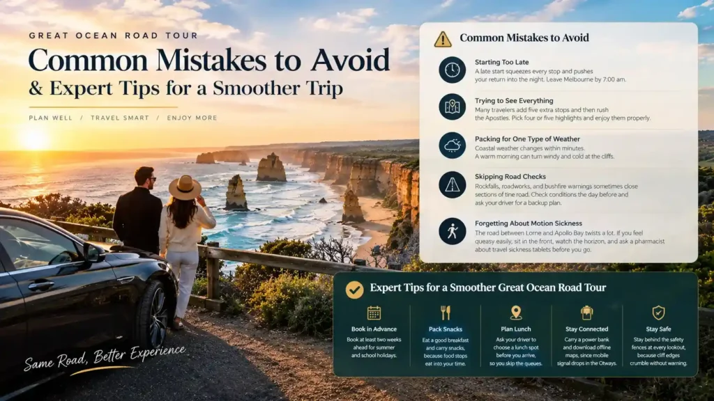 Common Mistakes to Avoid on a Great Ocean Road Tour